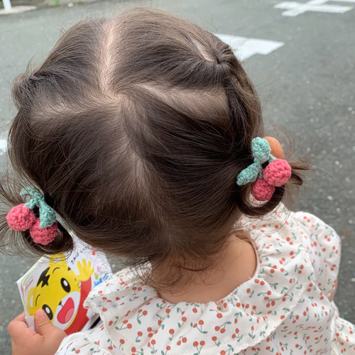 コロン様　コレットマルーフ　サクラコレクション　ピンク波状ヘアゴム コロン様 コレットマルーフ サクラコレクション ピンク波状