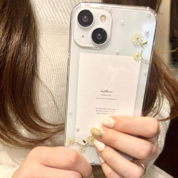 【選べる5カラー】andfloweriPhone case iPhone13ケースなど機種相談ok♡ 9枚目の画像