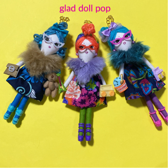 glad doll pop 【レッジーナ】バッグチャーム　ドールチャーム 3枚目の画像