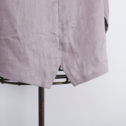 【SALE！！】上品♪ボトルネックリネンブラウス＜７部袖＞ 2サイズ　ウォームグレー　0624U.Grey 19枚目の画像