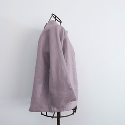 【SALE！！】上品♪ボトルネックリネンブラウス＜７部袖＞ 2サイズ　ウォームグレー　0624U.Grey 15枚目の画像