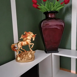 置物 オブジェ ディスプレイ 馬 ホース 金 ゴールド メダル 動物 アニマル おしゃれ 装飾 cht-1630 6枚目の画像