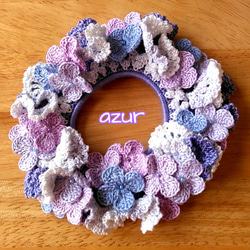 ［SALE］あじさい色②✨シュシュ✨ハンドメイド 紫陽花（あじさい） シュシュ の人気通販｜Creema(クリーマ