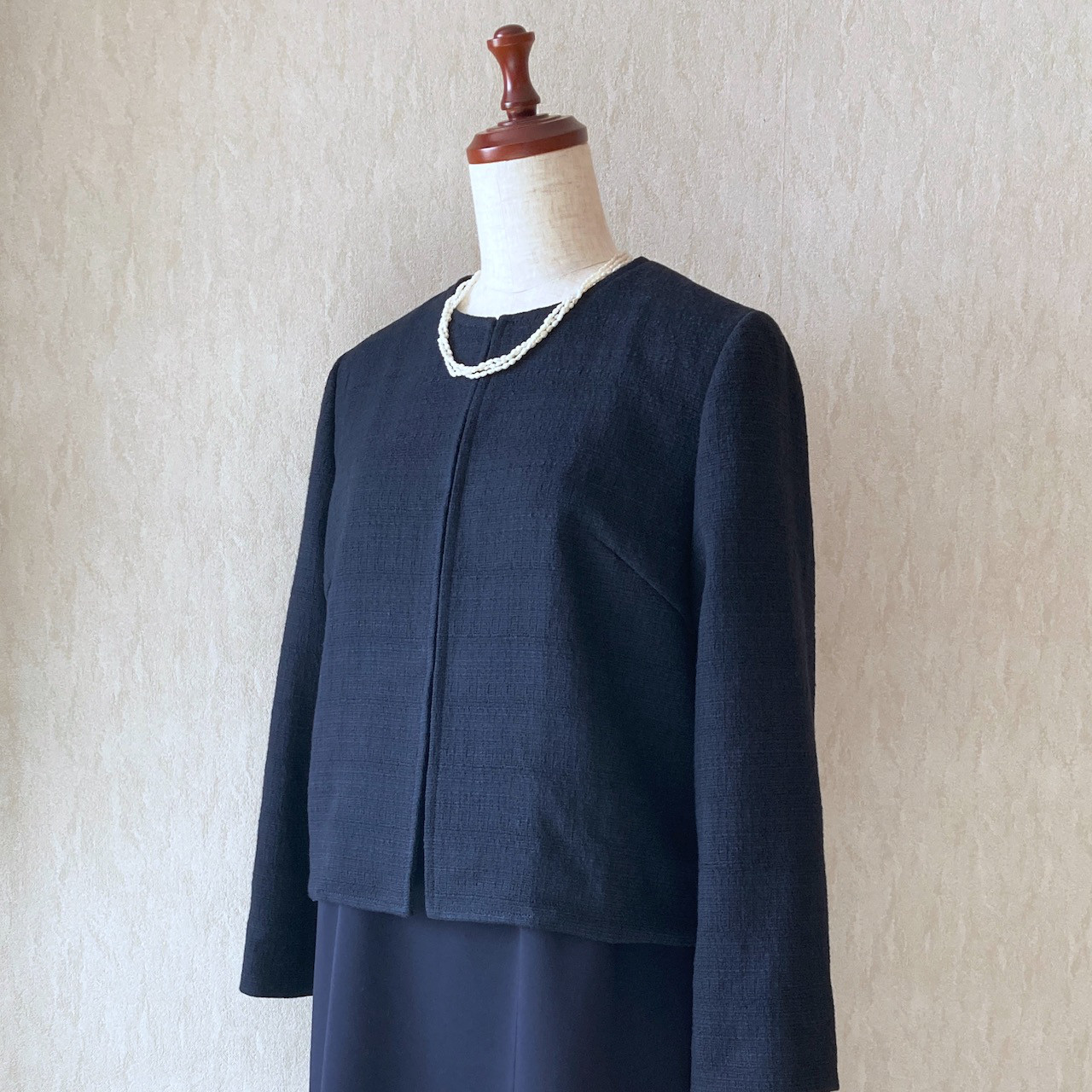 [Ｓ]♣︎卒入学式♣︎セミフォーマル♣︎ファンシーツィードジャケット/ダークネイビー