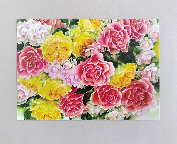 咲きこぼれるバラのレターセット 5枚目の画像