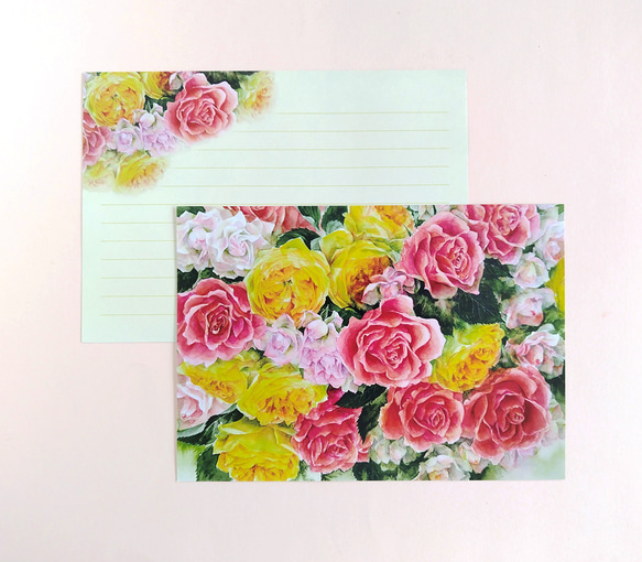 咲きこぼれるバラのレターセット 4枚目の画像