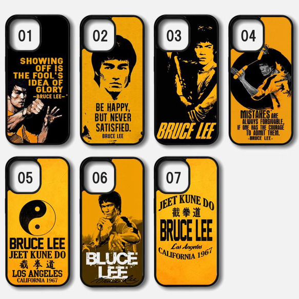 【既成デザイン】 iPhoneケース アイフォンケース Bruce Lee ブルースリー 2枚目の画像