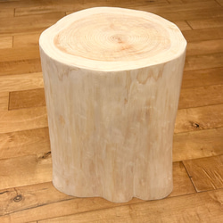 Hinoki  Wood  Stool  No.599 2枚目の画像