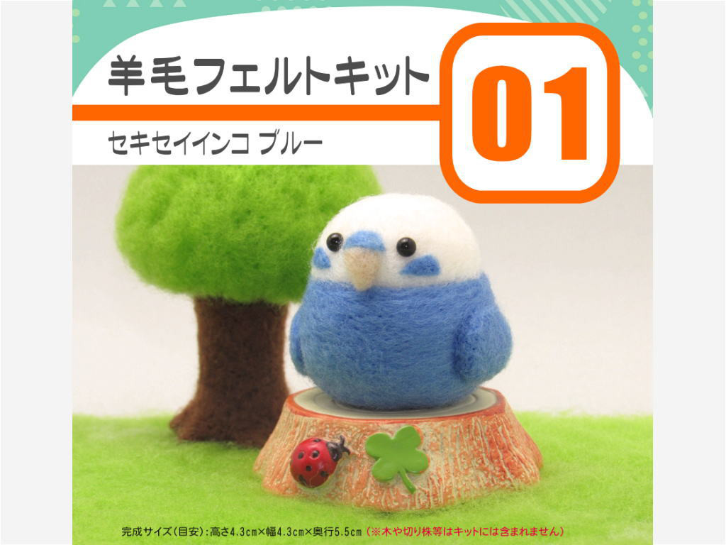 専用　羊毛フェルト　ハンドメイド　インコBOX