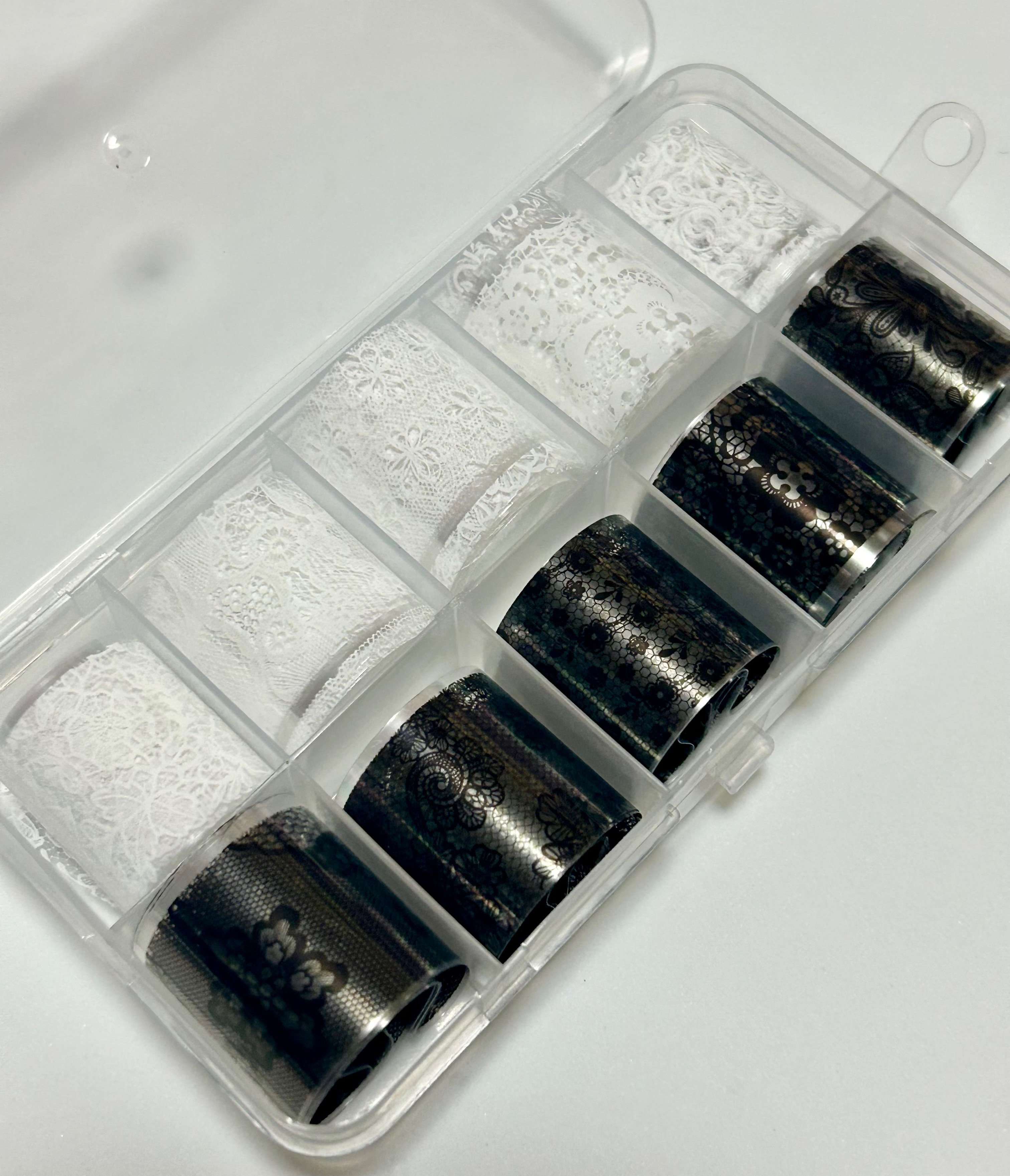 ネイルシート 転写シート レース柄 10種類 その他素材 Aiminku