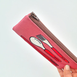 カトラリーケース（ピンク） 4枚目の画像