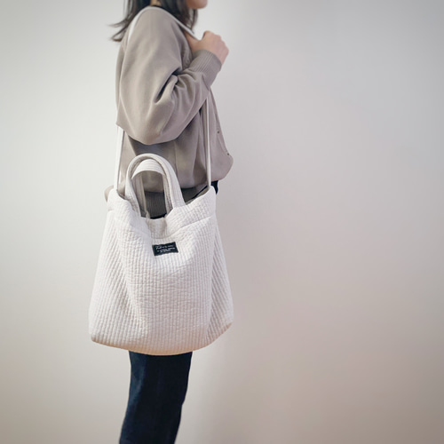 【ヌビバッグ】　マザーズバッグ　マーガレット×グレー ヌビバッグ】 マザーズバッグ マーガレット×グレー ヌビバッグ