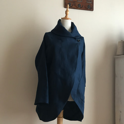 【新品未使用】　カタカミナ　高級ベルギーリネン　オーダーコート 新品未使用】 カタカミナ 高級ベルギーリネン オーダーコート