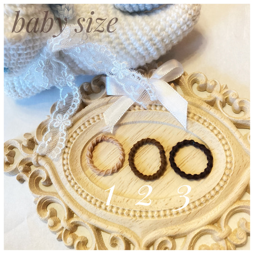 おうまさんツインヘアゴム ベビーヘアゴム キッズヘアゴム かぎ針編み  