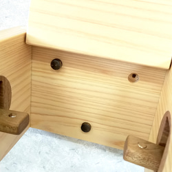【完成品】木製シングルトイレットペーパーホルダー　【ヒノキ】 7枚目の画像