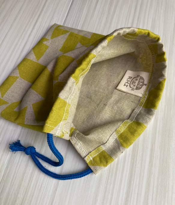 【送料無料】30×40 ランチョンマット＆給食袋セット　北欧風　入学入園 7枚目の画像