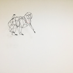 ワイヤーアート　ワイヤークラフト  猿　サル　さる　申　干支　裏干支 1枚目の画像