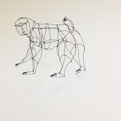 ワイヤーアート　ワイヤークラフト  猿　サル　さる　申　干支　裏干支 9枚目の画像