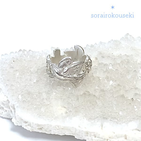 ◆INORI◆　幸せのモチーフと十字架を繋いだ銀の指輪