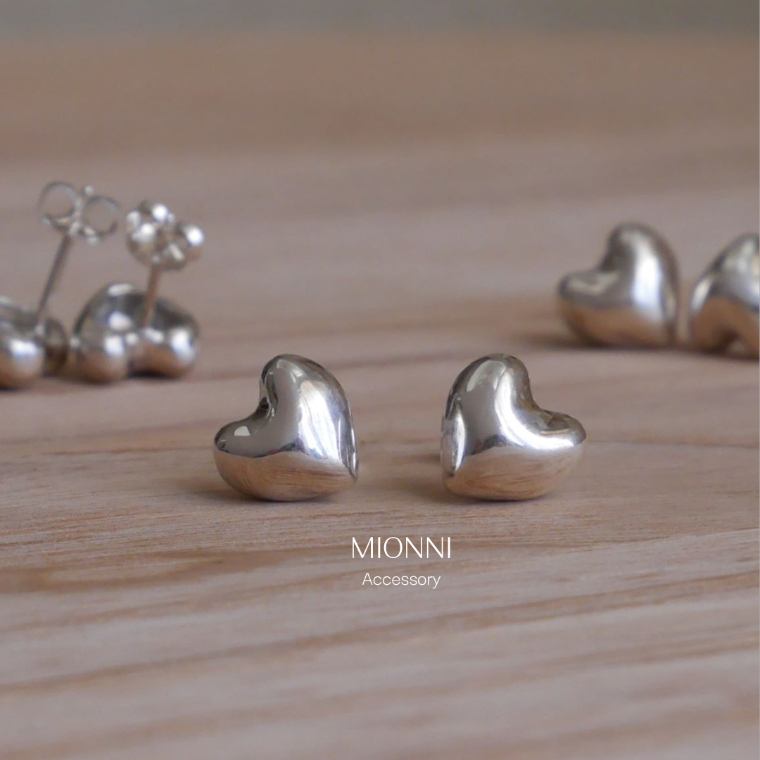 【シルバー】Bliss heart pierce  /  silver925 ハートピアス