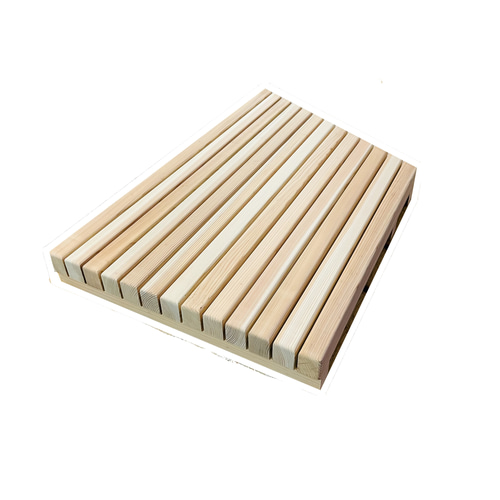 奥行きある斜め玄関すのこ/杉/縦板/無垢材/無塗装 その他家具 Marutaka