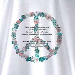 PEACE SYMBOL / ホワイトＴシャツ 2枚目の画像