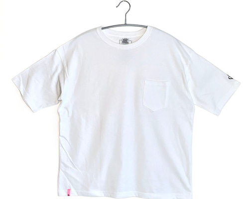 サードマガジン 刺繍 ロゴ ビッグシルエット シャツ 白 THIRD MAGAZINE