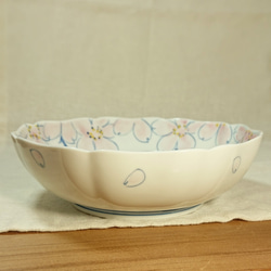 ◆新作◆中深皿(桜柄)　取り皿　手描き　九谷焼　 6枚目の画像