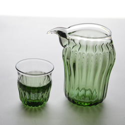 ミントグリーンの酒器揃い（片口お一人様用) 1枚目の画像
