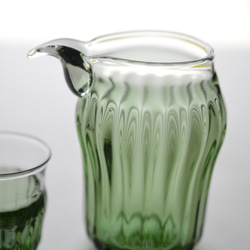 ミントグリーンの酒器揃い（片口お一人様用) 5枚目の画像