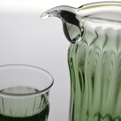 ミントグリーンの酒器揃い（片口お一人様用) 3枚目の画像