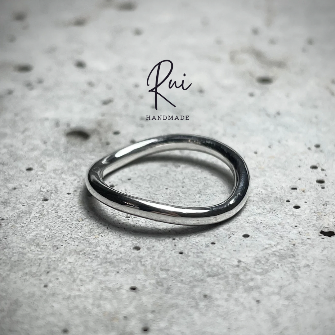 サイズオーダー シルバー950 ウェーブリング　φ2mm