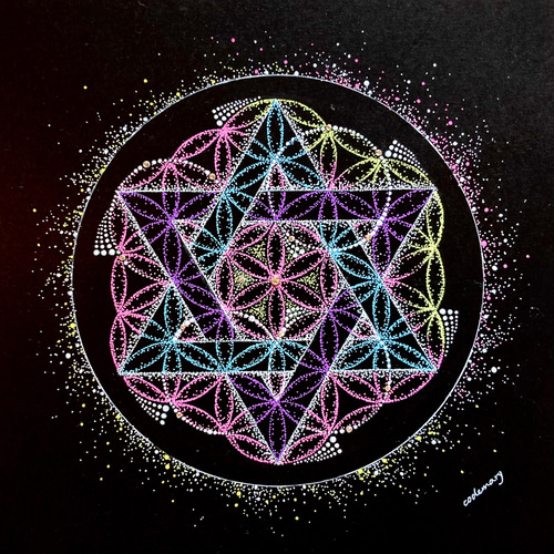 フラワーオブライフ×六芒星』 絵画 codemary 通販 17364288｜Creema