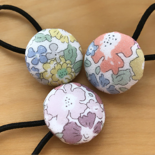 リバティくるみボタンヘアゴム2個セット ヘアゴム pupu 通販 17364294  