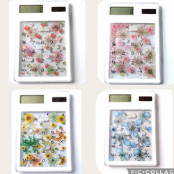 再販✕3 ～シマエナガのハーバリウム電卓～ ハーバリウム・植物