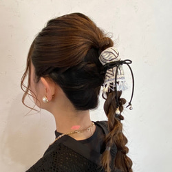 Hair Dress (ラップリボン・リボンラップ・ヘアーカフ・ポニーフック・インド刺繍リボン) 1枚目の画像