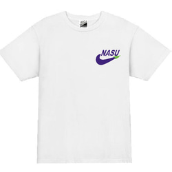 【パロディ/半袖】NASUワンポイント半袖Tシャツ面白いおもしろプレゼント送料無料・新品 2枚目の画像