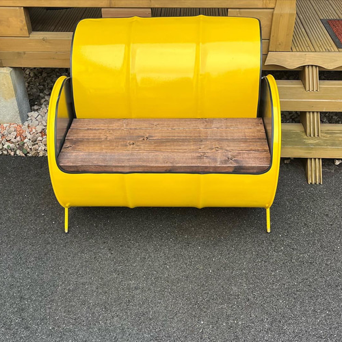 ＊本格アイアンウッドのとドラムチェア＊ 本格アイアンとウッドのオシャレドラムチェア ソファ・ベンチ SEA