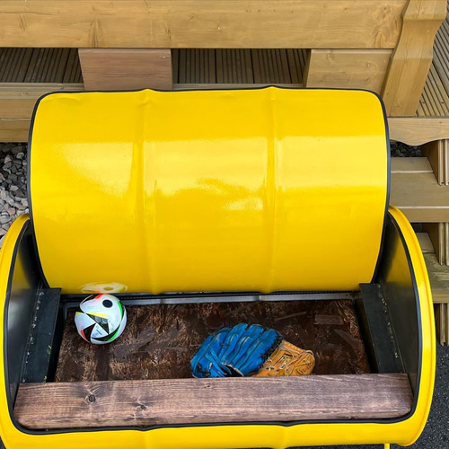 本格アイアンとウッドのオシャレドラムチェア ソファ・ベンチ