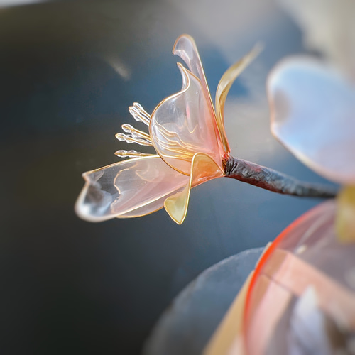 数量限定】桜の枝 花瓶 セット ディップアート アメリカン