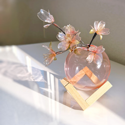 数量限定】桜の枝 花瓶 セット ディップアート アメリカン