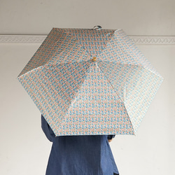 【すぐ届く】母の日 竹ハンドル UVカット折りたたみ傘 カバープランツ 紫外線99.9%カット 164031 晴雨兼用 13枚目の画像