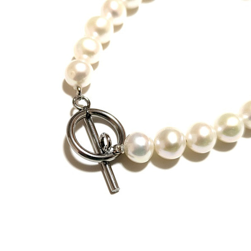 フォーマル入園式入学式 淡水パール ネックレス&ブレスレット＝60cm