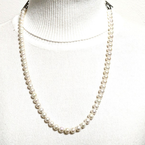 フォーマル入園式入学式 淡水パール ネックレス&ブレスレット＝60cm