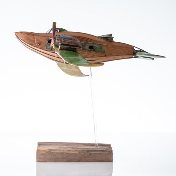 ザトウクジラの小型飛行機(杉) ザトウクジラの小型飛行機(杉) N2580516927(19800円)