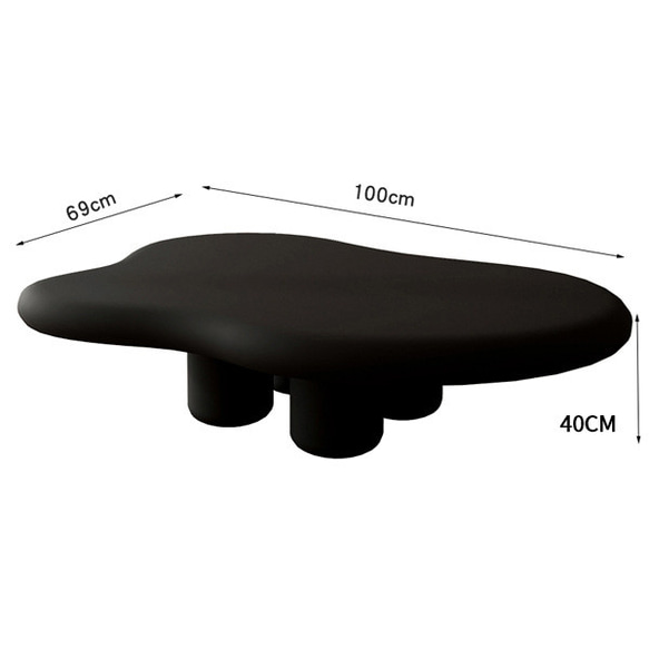 クリーム風の雲の形のテーブル 北欧風 シンプルモダンなコンパクト 個性的 わびさびスタイル ch-298 12枚目の画像