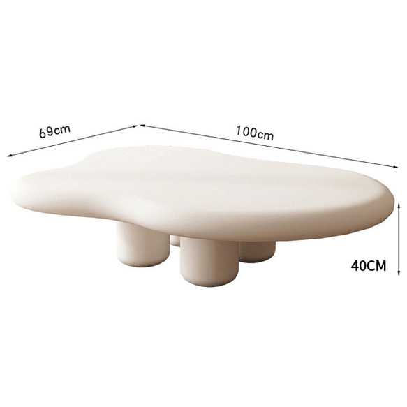 クリーム風の雲の形のテーブル 北欧風 シンプルモダンなコンパクト 個性的 わびさびスタイル ch-298 11枚目の画像