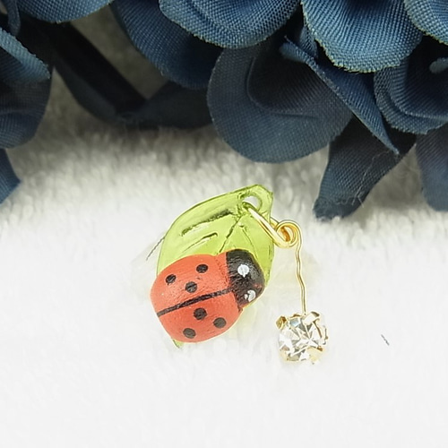 てんとう虫チャーム ビジュー 加工パーツ チャーム フィンヌ 通販