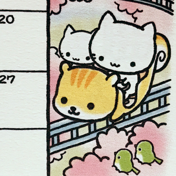 (4月始まり)ミコちゃん　卓上カレンダー　2024年 6枚目の画像