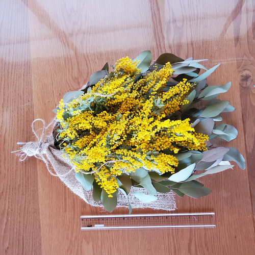 ユーカリとミモザのスワッグ スワッグ GREEN ROSE 通販｜Creema  